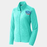 Ladies Heather Microfleece Full Zip Jacket Thumbnail