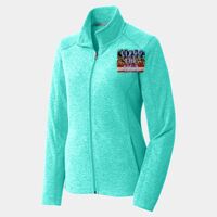 Ladies Heather Microfleece Full Zip Jacket Thumbnail