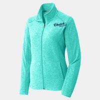 Ladies Heather Microfleece Full Zip Jacket Thumbnail