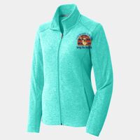 Ladies Heather Microfleece Full Zip Jacket Thumbnail