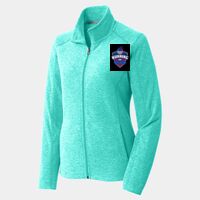 Ladies Heather Microfleece Full Zip Jacket Thumbnail