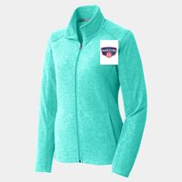 Ladies Heather Microfleece Full Zip Jacket Thumbnail