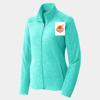Ladies Heather Microfleece Full Zip Jacket Thumbnail