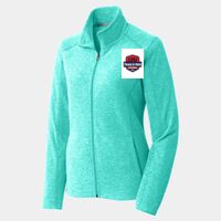Ladies Heather Microfleece Full Zip Jacket Thumbnail