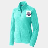 Ladies Heather Microfleece Full Zip Jacket Thumbnail