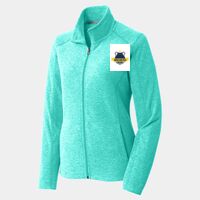 Ladies Heather Microfleece Full Zip Jacket Thumbnail