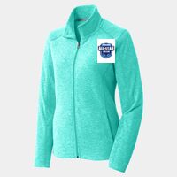 Ladies Heather Microfleece Full Zip Jacket Thumbnail