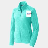 Ladies Heather Microfleece Full Zip Jacket Thumbnail