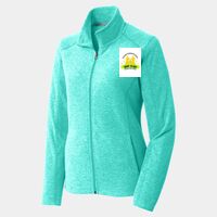 Ladies Heather Microfleece Full Zip Jacket Thumbnail