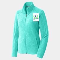 Ladies Heather Microfleece Full Zip Jacket Thumbnail