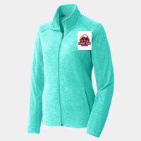 Ladies Heather Microfleece Full Zip Jacket Thumbnail