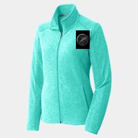 Ladies Heather Microfleece Full Zip Jacket Thumbnail