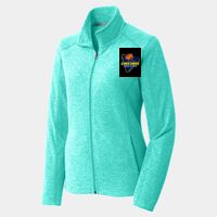 Ladies Heather Microfleece Full Zip Jacket Thumbnail