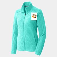 Ladies Heather Microfleece Full Zip Jacket Thumbnail
