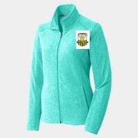 Ladies Heather Microfleece Full Zip Jacket Thumbnail