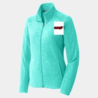 Ladies Heather Microfleece Full Zip Jacket Thumbnail