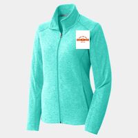 Ladies Heather Microfleece Full Zip Jacket Thumbnail