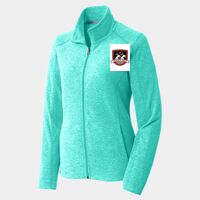Ladies Heather Microfleece Full Zip Jacket Thumbnail