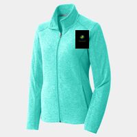 Ladies Heather Microfleece Full Zip Jacket Thumbnail