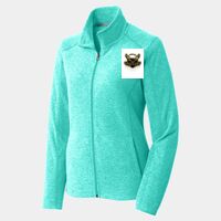 Ladies Heather Microfleece Full Zip Jacket Thumbnail