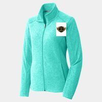 Ladies Heather Microfleece Full Zip Jacket Thumbnail