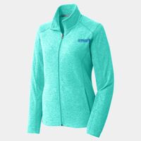 Ladies Heather Microfleece Full Zip Jacket Thumbnail