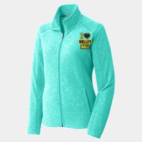 Ladies Heather Microfleece Full Zip Jacket Thumbnail