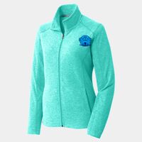 Ladies Heather Microfleece Full Zip Jacket Thumbnail