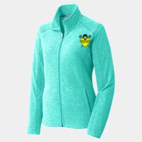Ladies Heather Microfleece Full Zip Jacket Thumbnail
