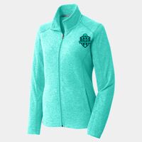 Ladies Heather Microfleece Full Zip Jacket Thumbnail