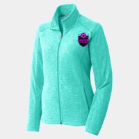 Ladies Heather Microfleece Full Zip Jacket Thumbnail