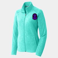 Ladies Heather Microfleece Full Zip Jacket Thumbnail