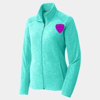 Ladies Heather Microfleece Full Zip Jacket Thumbnail