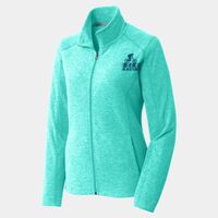 Ladies Heather Microfleece Full Zip Jacket Thumbnail