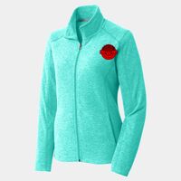 Ladies Heather Microfleece Full Zip Jacket Thumbnail