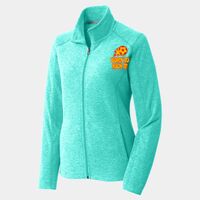 Ladies Heather Microfleece Full Zip Jacket Thumbnail