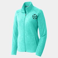 Ladies Heather Microfleece Full Zip Jacket Thumbnail