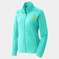 Ladies Heather Microfleece Full Zip Jacket Thumbnail